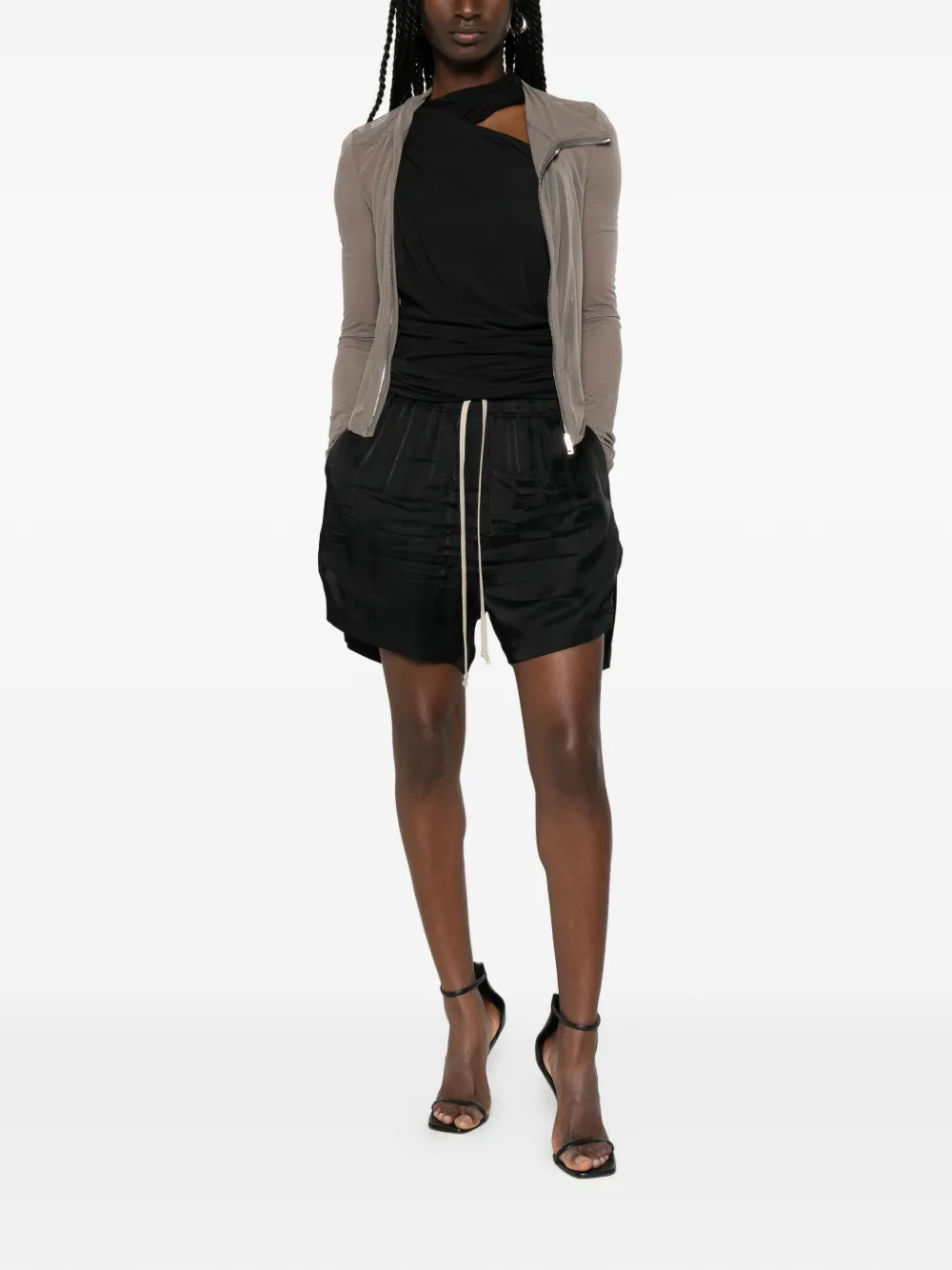 Rick Owens Shorts met trekkoord Zwart