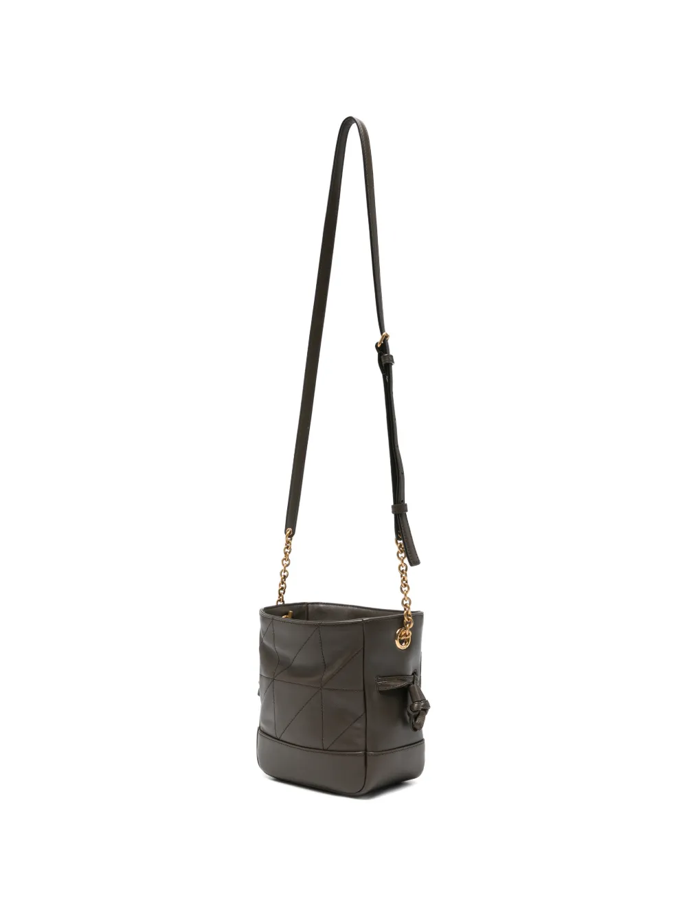 Saint Laurent Jamie Mini Shoulder Pouch in Brown, view 3