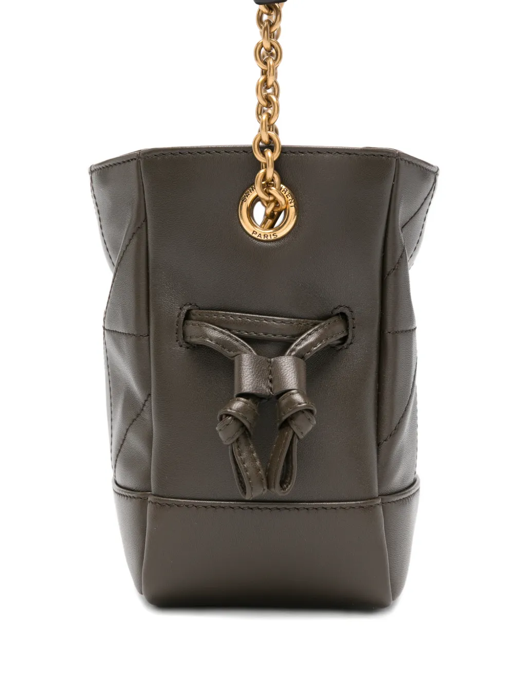Saint Laurent Jamie Mini Shoulder Pouch in Brown, view 4