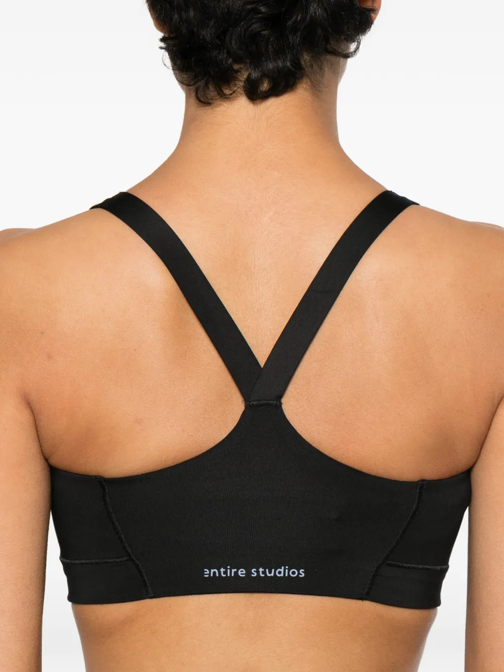 adidas x Entire Studios sport-bh met racerback en logoprint Zwart