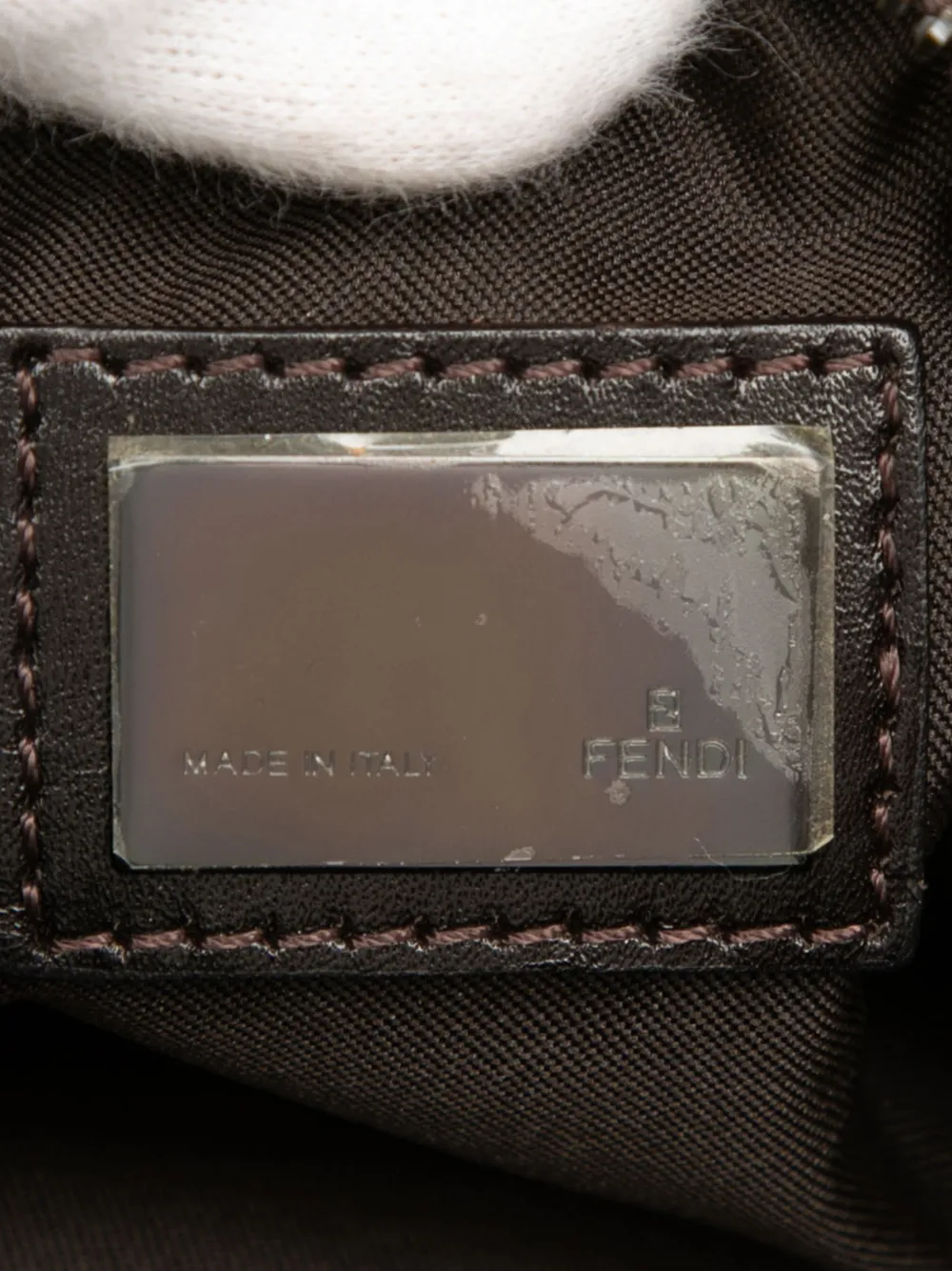 Fendi Pre-Owned 2000-2025 ズッキーノ オイスター ショルダーバッグ