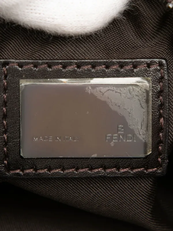 Fendi Pre-Owned 2000-2025 ズッキーノ オイスター ショルダーバッグ