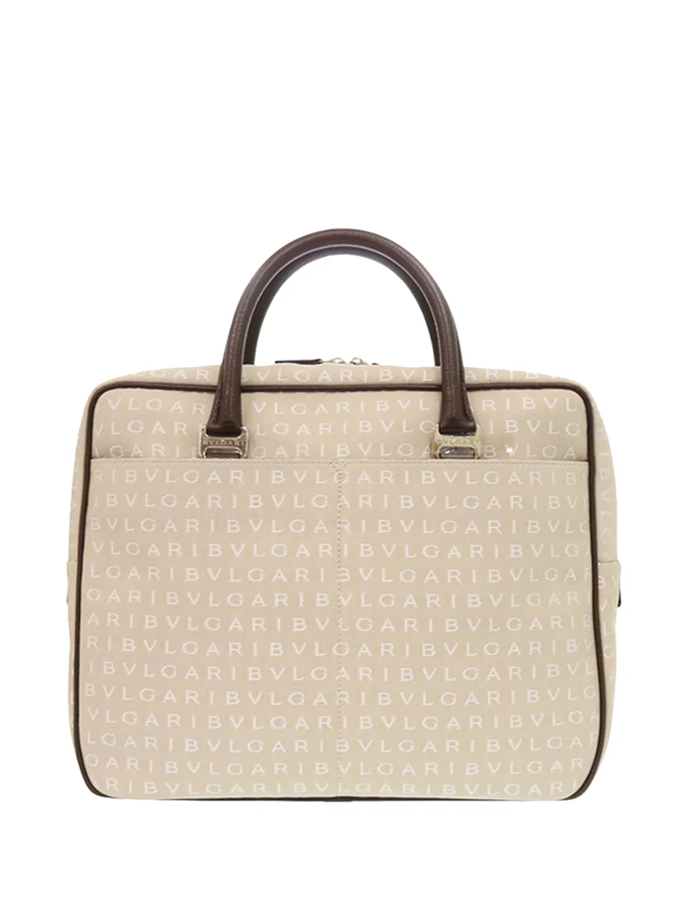Bvlgari Pre-Owned 2010-2026 Logomania Canvas business bag - Toni neutri