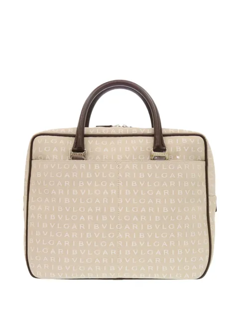 Bvlgari Pre-Owned 2010-2026 Logomania Canvas business bag