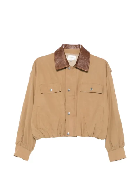 FRAME leather-collar jacket