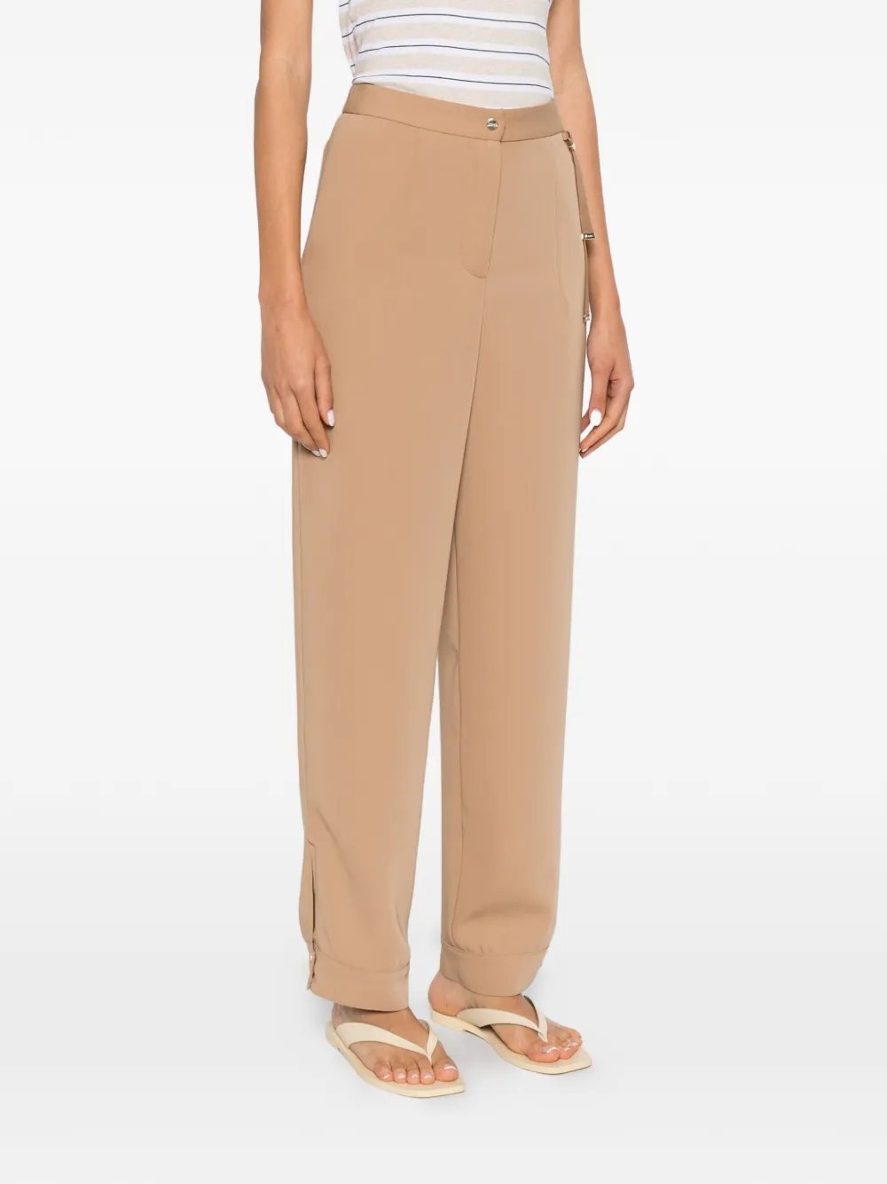 Herno Broek met grosgrain detail Beige