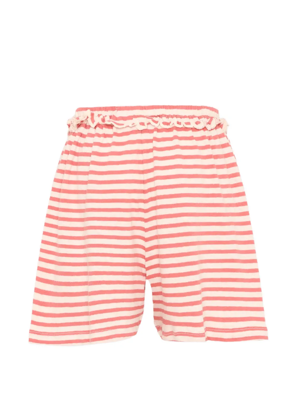 Molo Alexis gestreepte shorts met ruches Roze