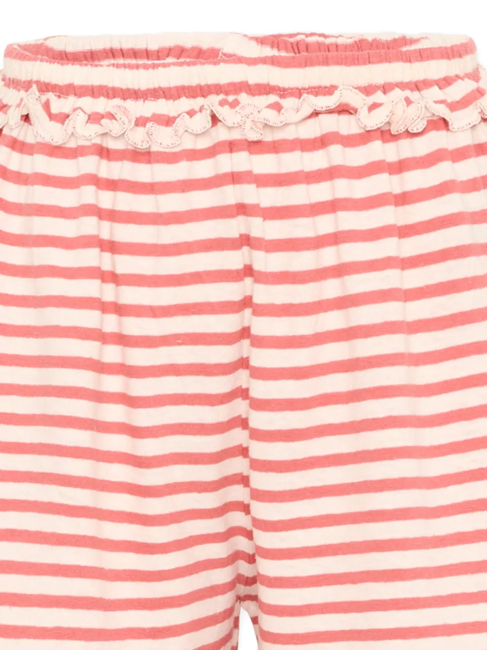 Molo Alexis gestreepte shorts met ruches Roze