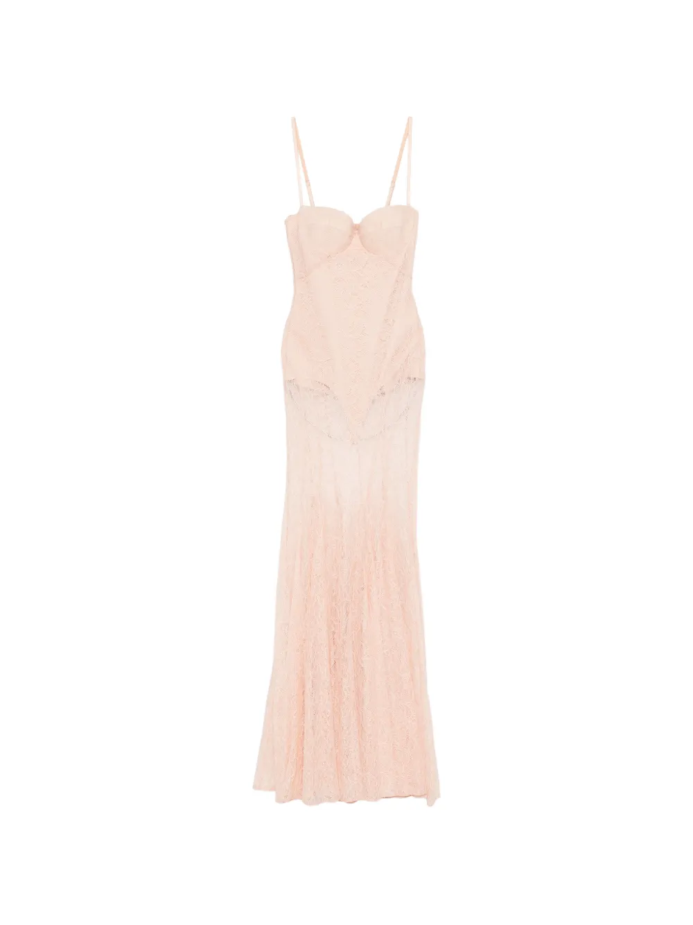 Elisabetta Franchi lace maxi dress - Rosa