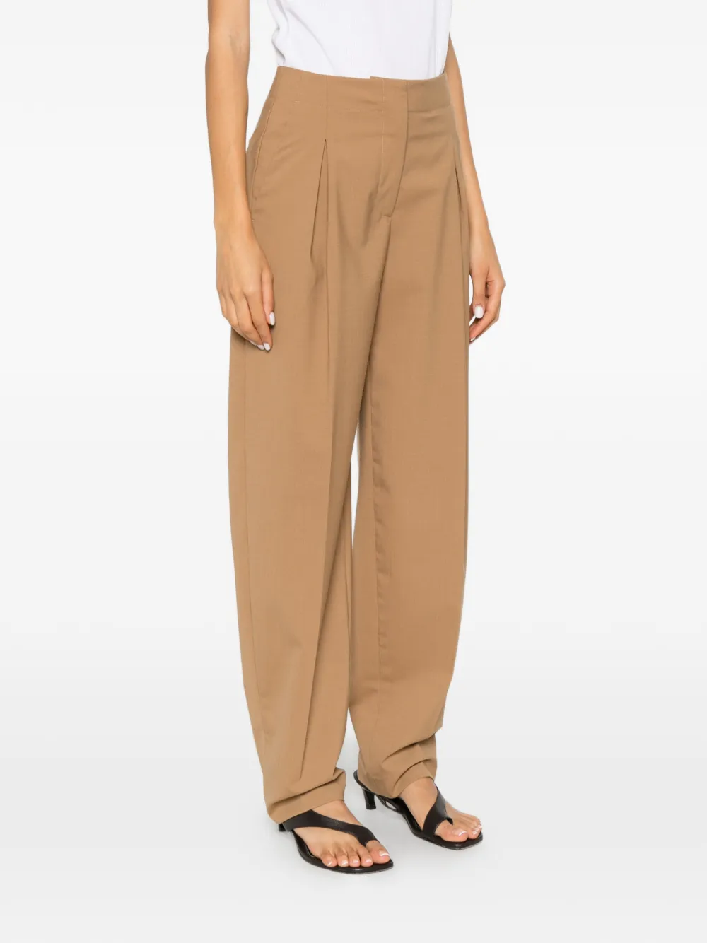  Covert Pantalones Plisados - Marrón 