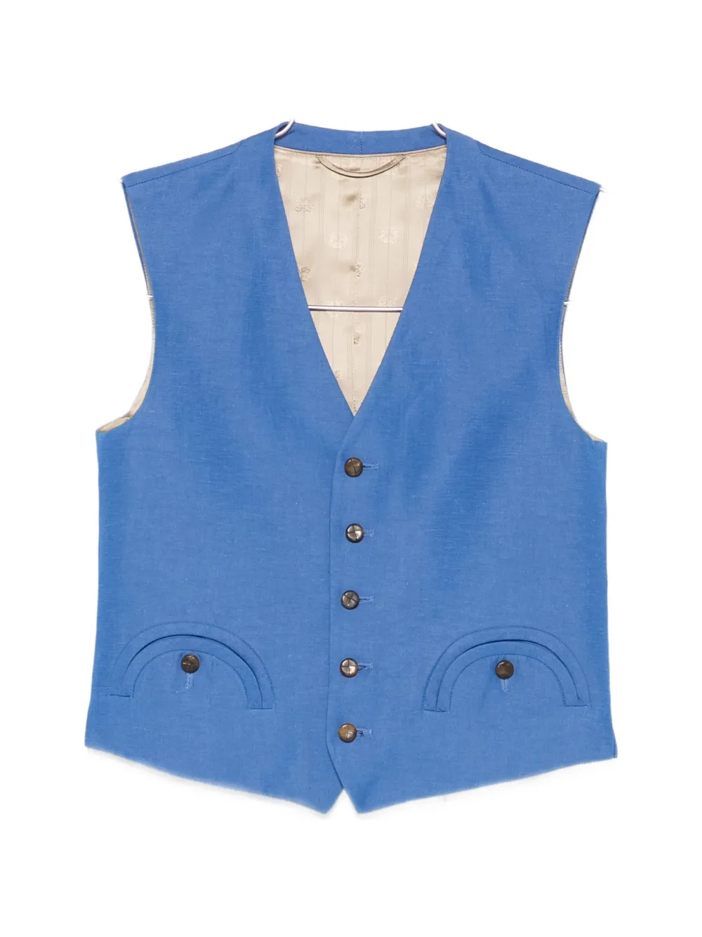 Blazé Milano front-pocket waistcoat - Blau