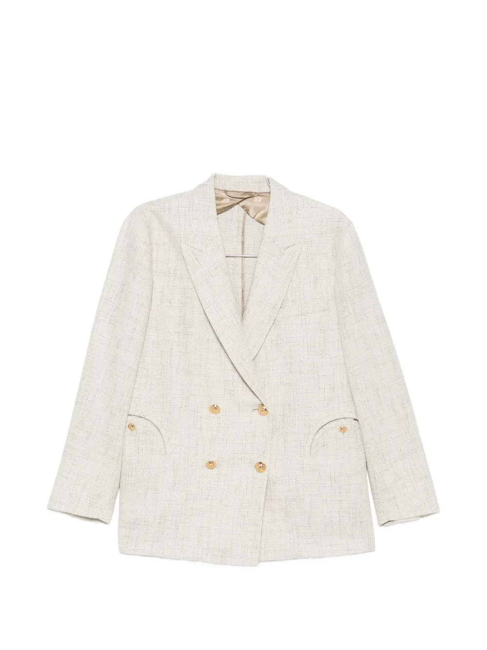 Blazé Milano Crancy Nightbreak double-breasted blazer - Toni neutri
