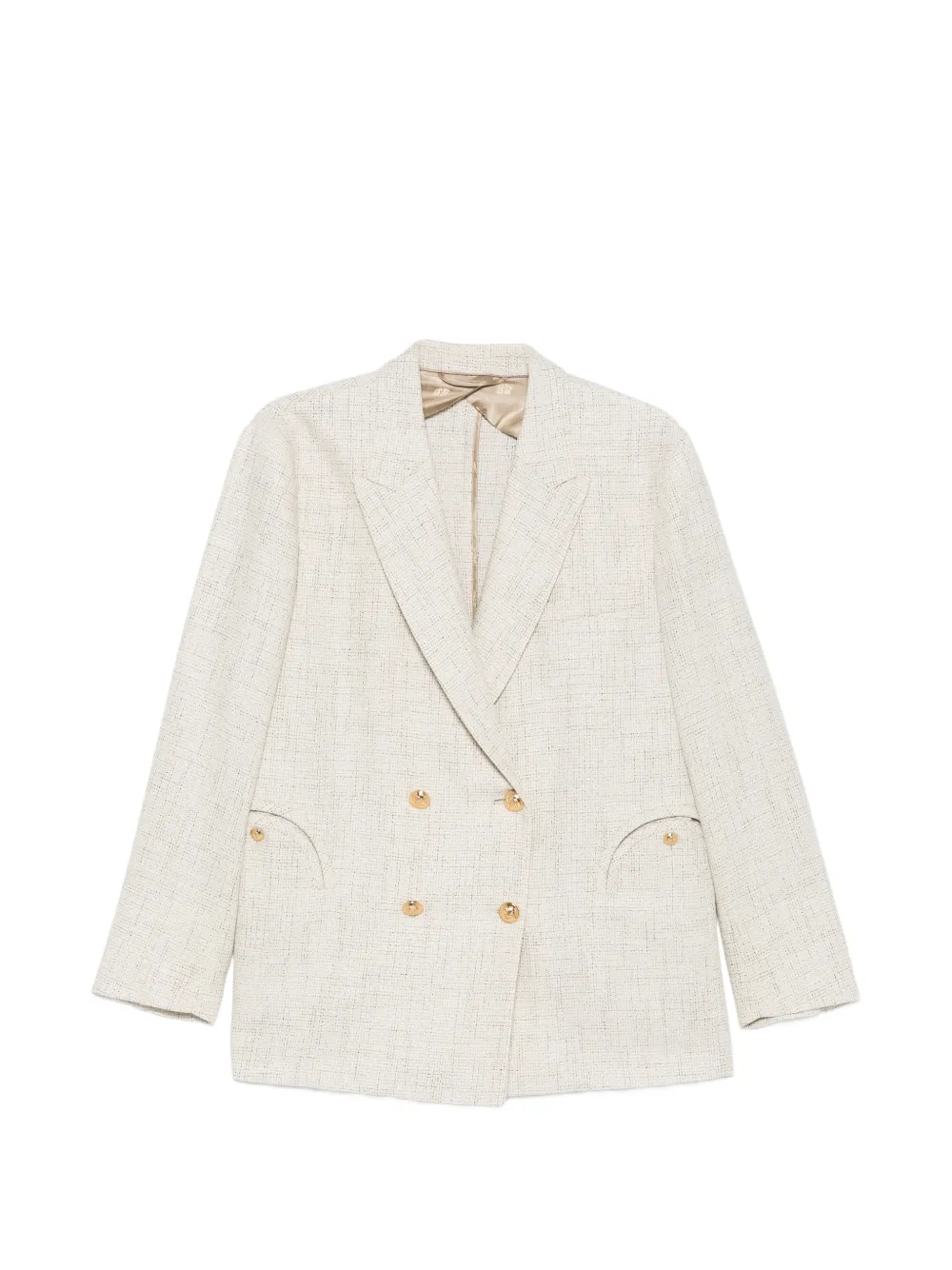 Blazé Milano Crancy Nightbreak double-breasted blazer - Toni neutri