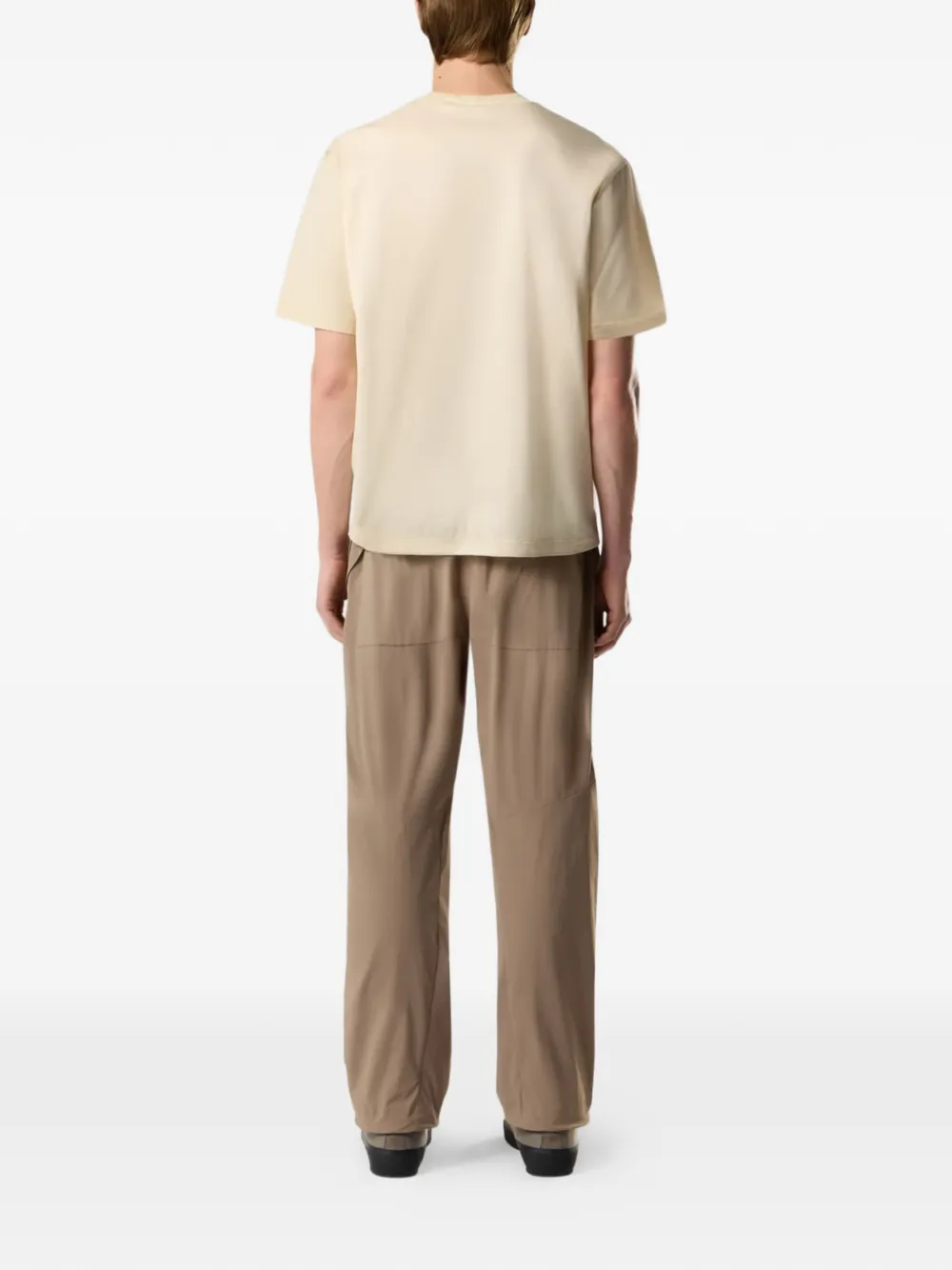 Stone Island T-shirt met logo Beige