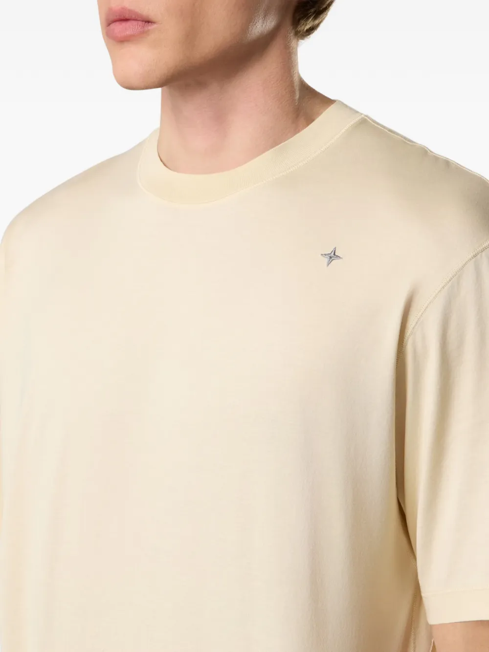 Stone Island T-shirt met logo Beige