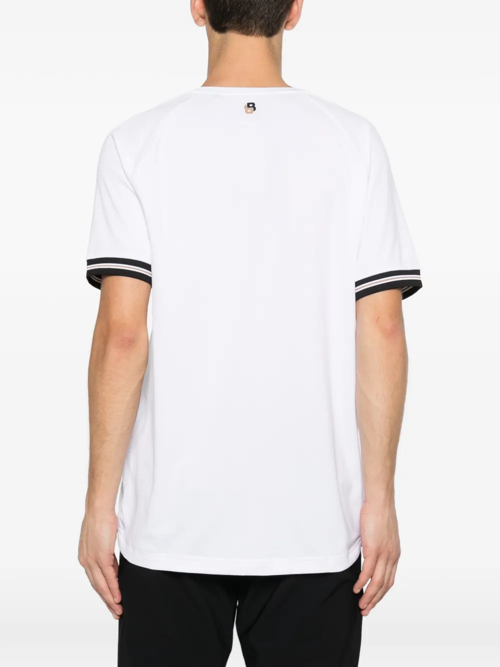 BOSS T-shirt met logoprint Wit