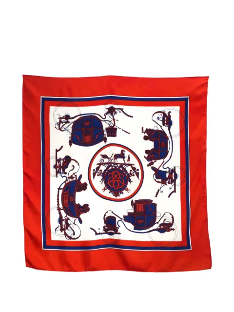 Hermès Pre-Owned 1981 Washington Carriage silk scarf