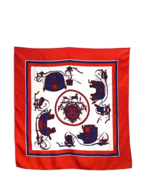 Hermès Pre-Owned 1992 Vue Du Carrosse La Galère La Réale Scarf