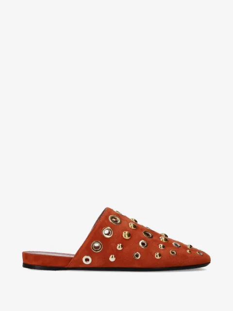 Premiata eyelet stud flat mules