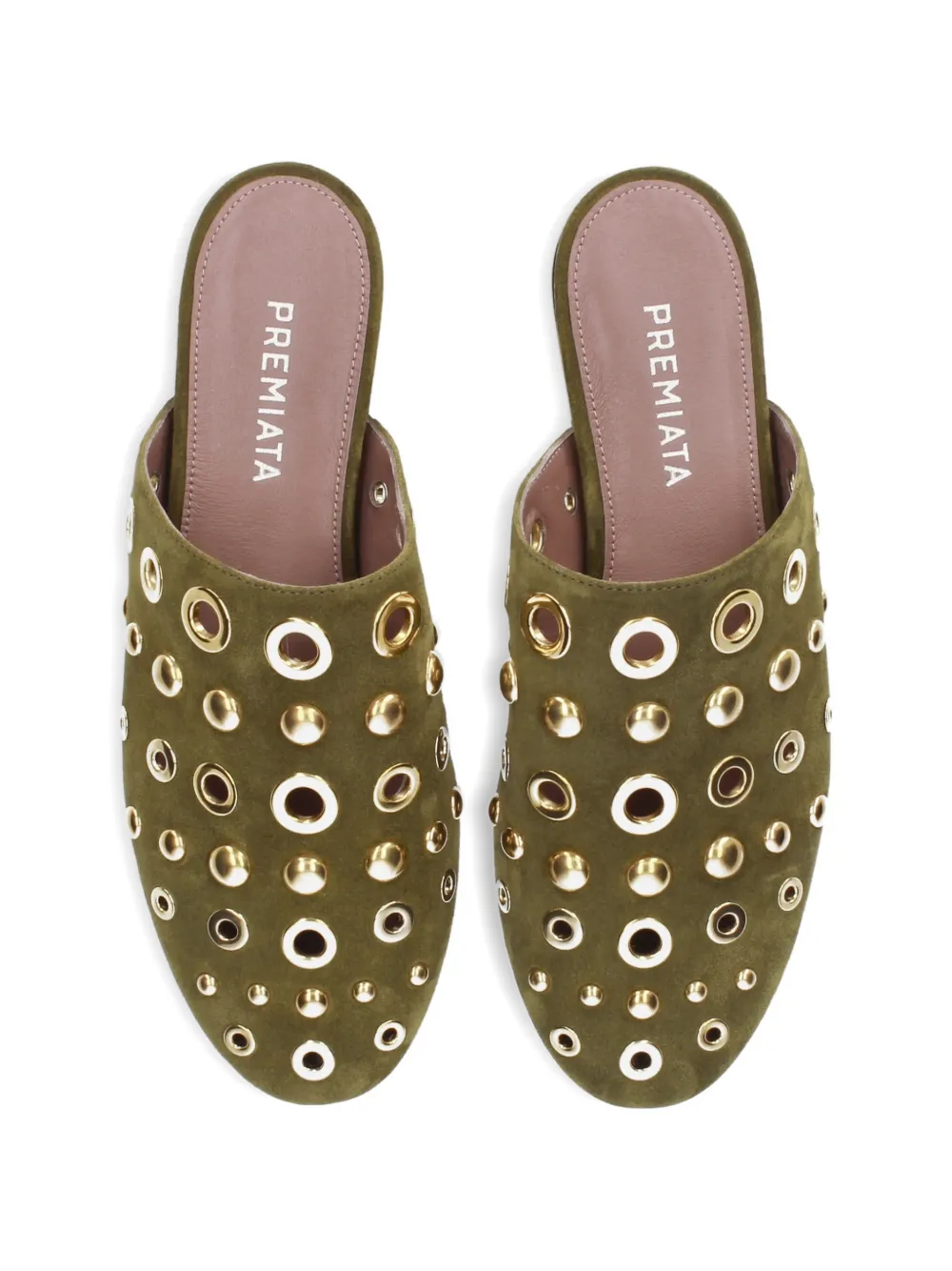 Premiata Muiltjes verfraaid met ringlets Groen