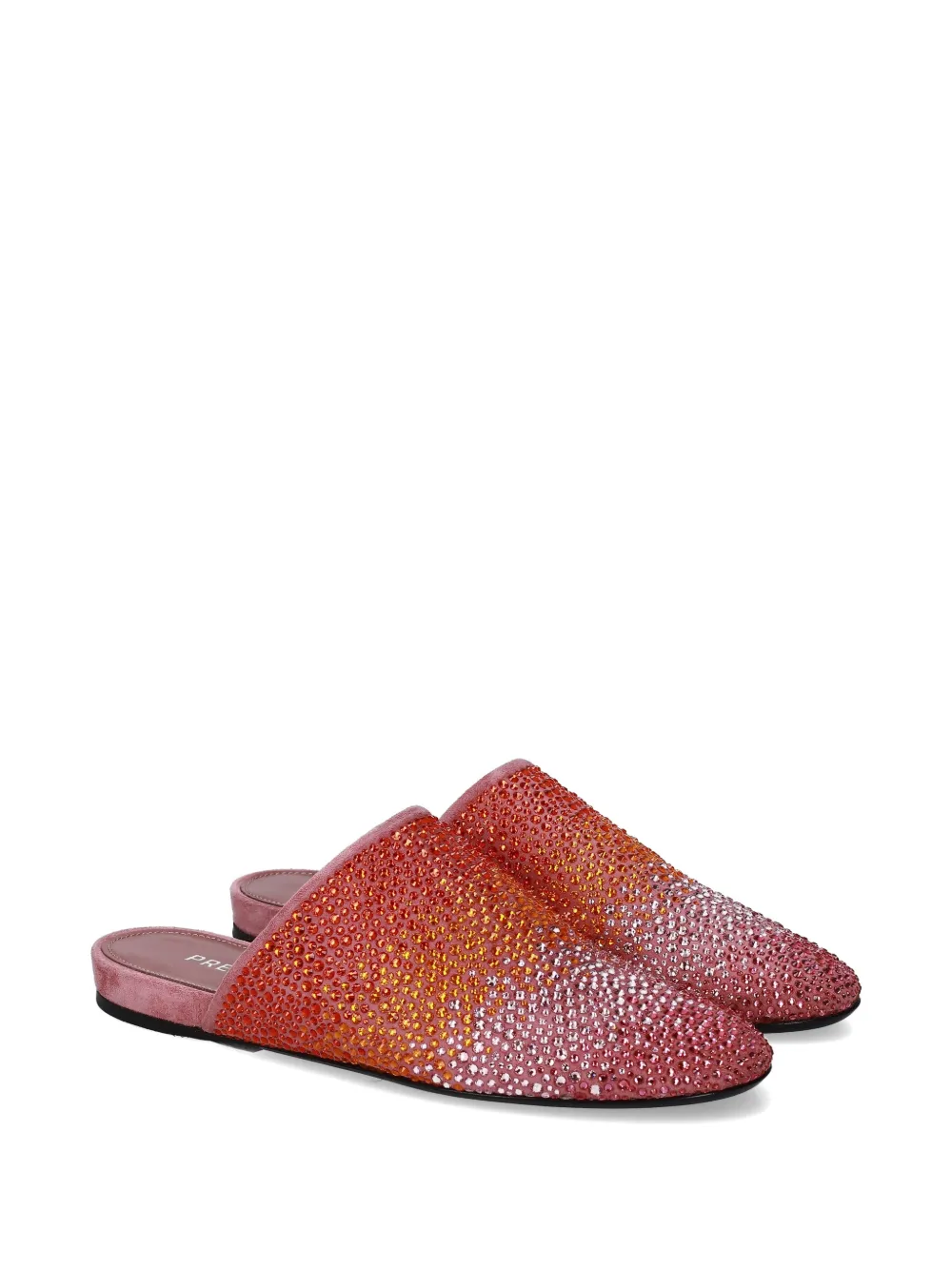 Premiata Platte muiltjes met stras Roze