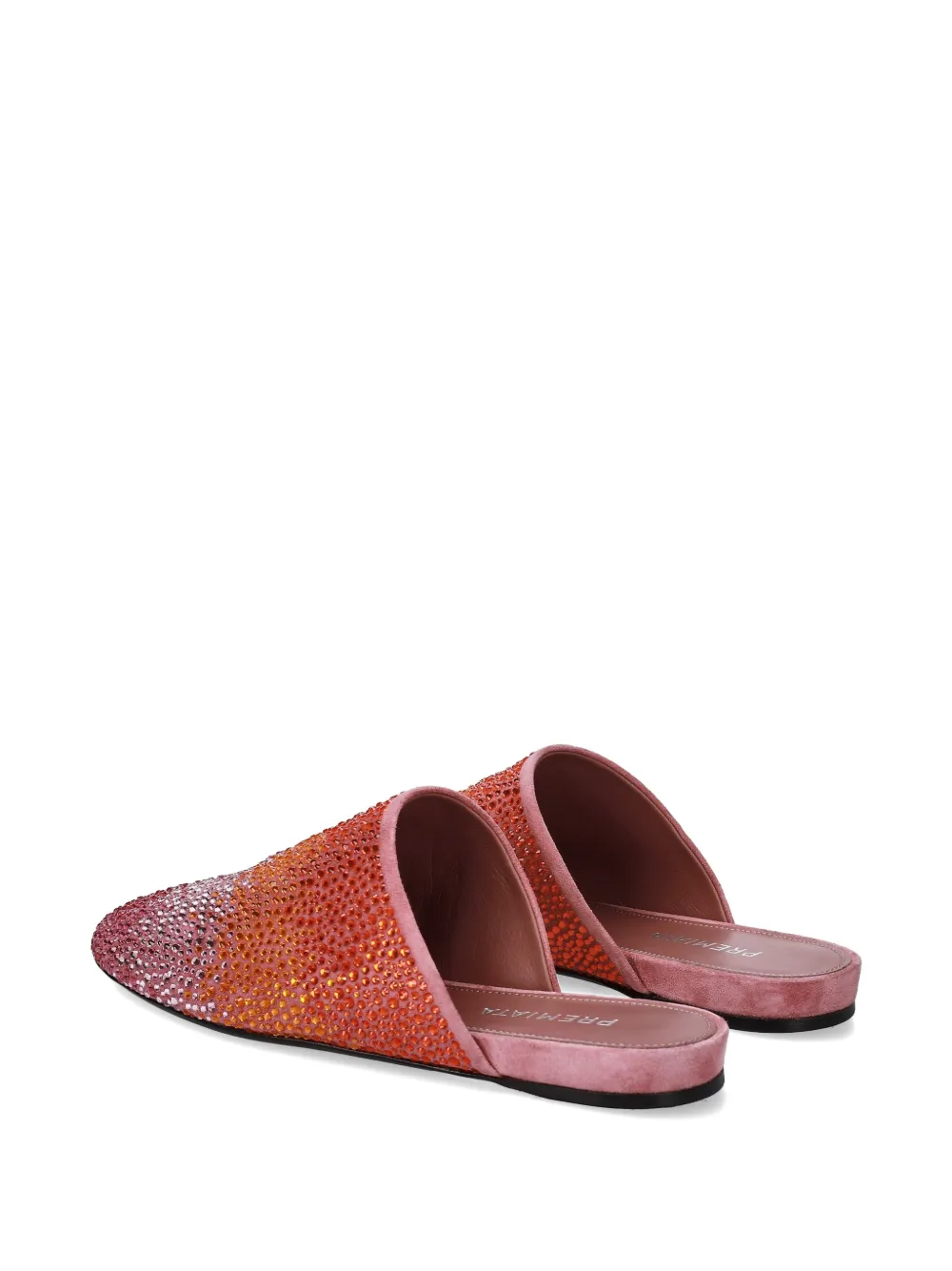 Premiata Platte muiltjes met stras Roze