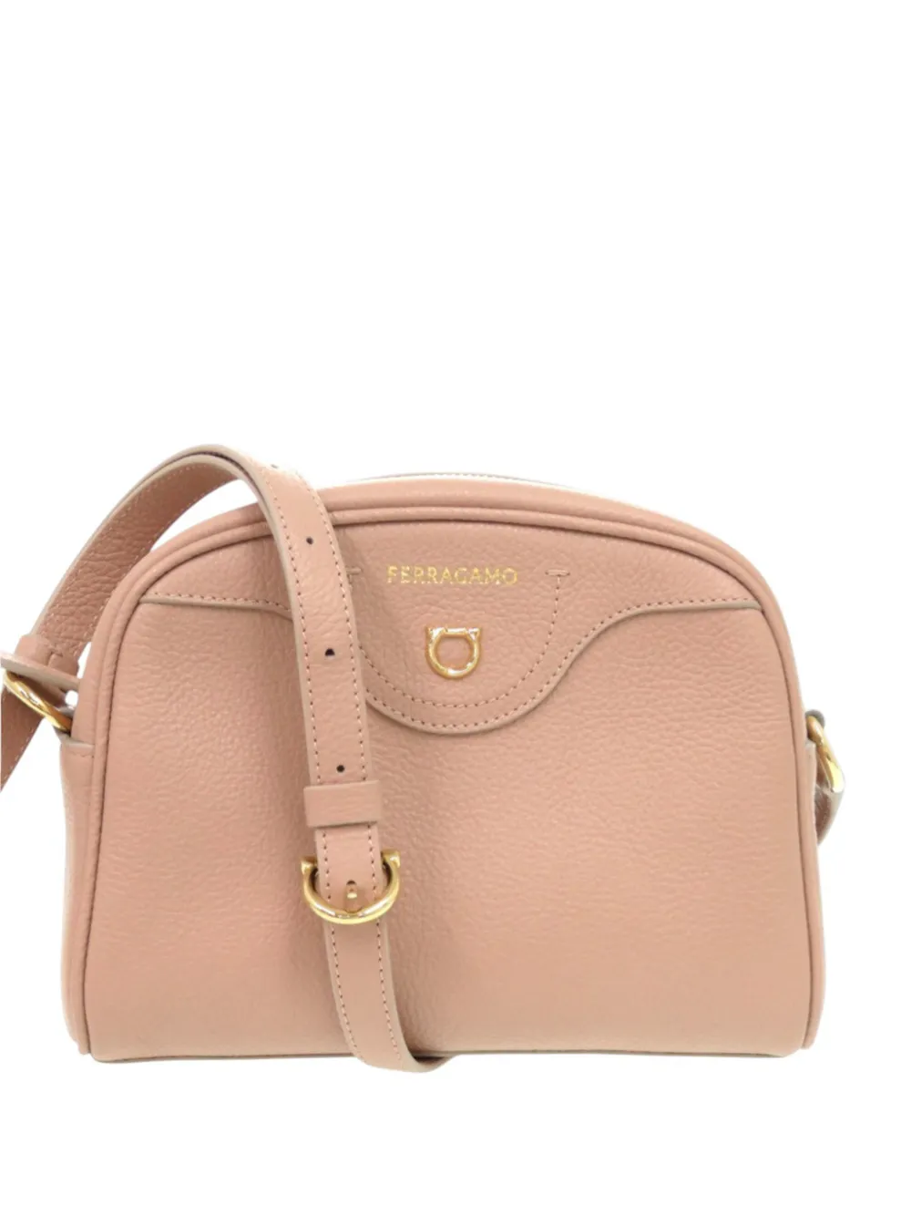 Ferragamo Pre-Owned 2010-2026 Leather Gancini Eram crossbody bag - Rosa