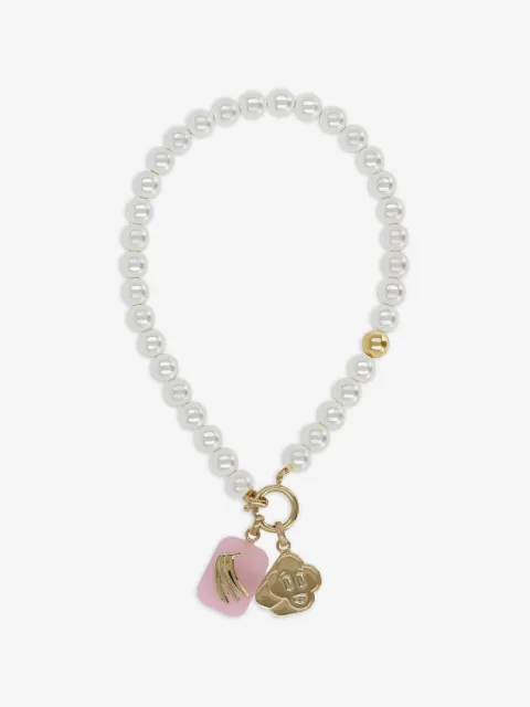 Casablanca pearl-embellished necklace
