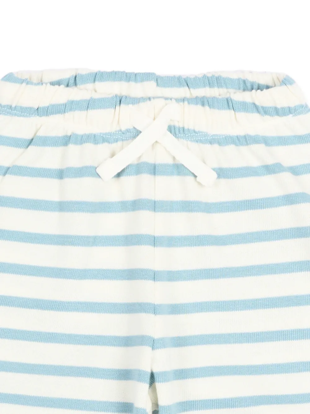 Molo Gestreepte shorts met gestrikte taille Beige