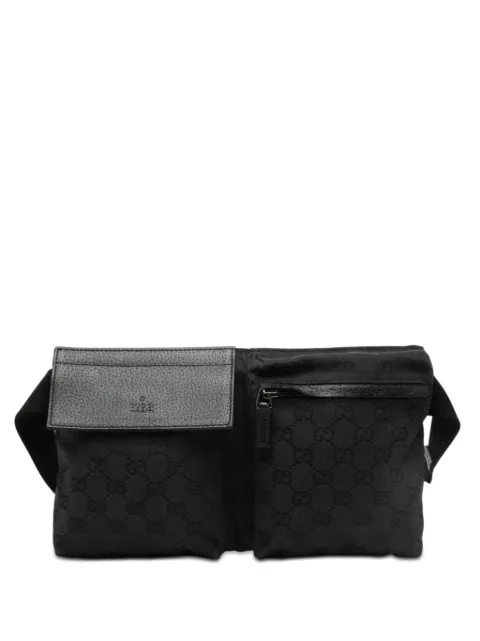 Gucci Pre-Owned 2000-2015 GG Canvas Double Pocket belt bag