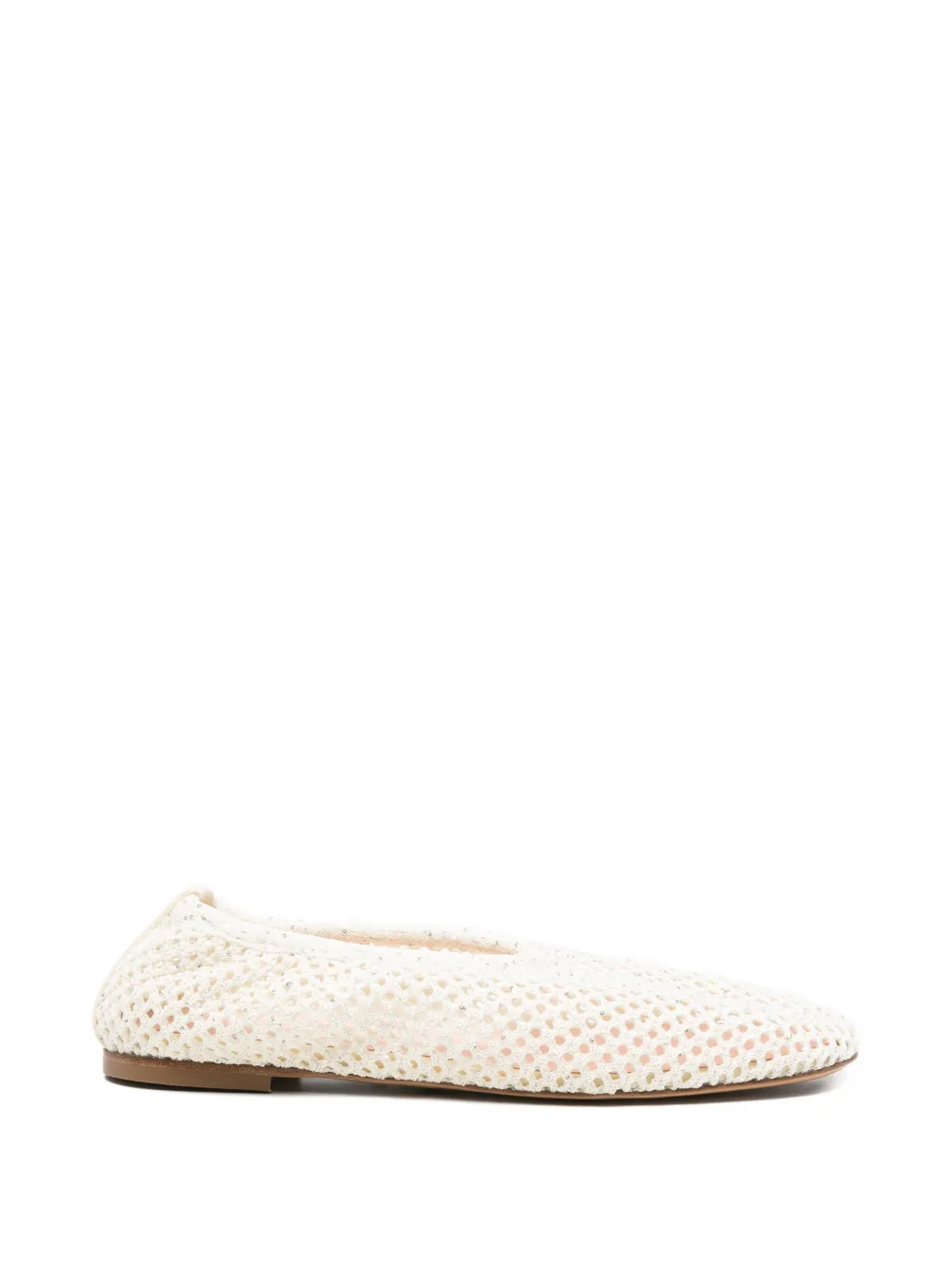 Fabiana Filippi sequin-embellished ballet flats - Bianco