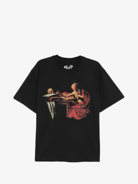 Melt graphic-print round neck T-shirt