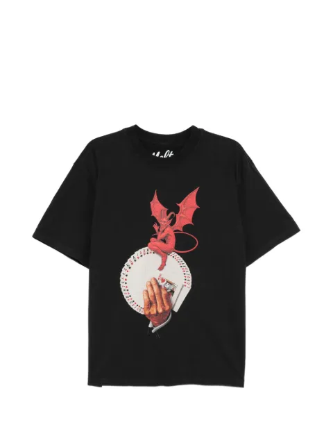 Melt graphic-print round neck T-shirt