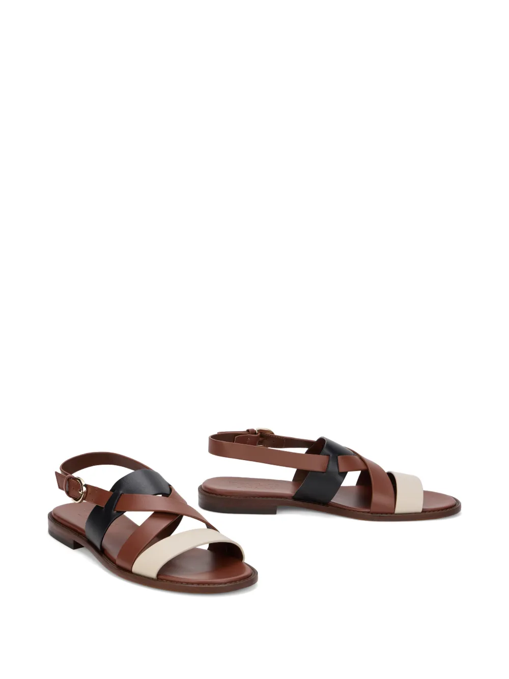 Doucal's multi-strap leather sandals Bruin