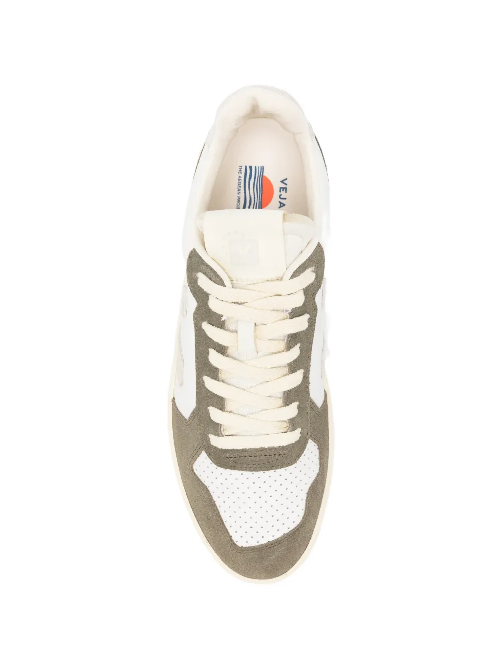 VEJA Sneakers met vlakken en geperforeerde details Beige