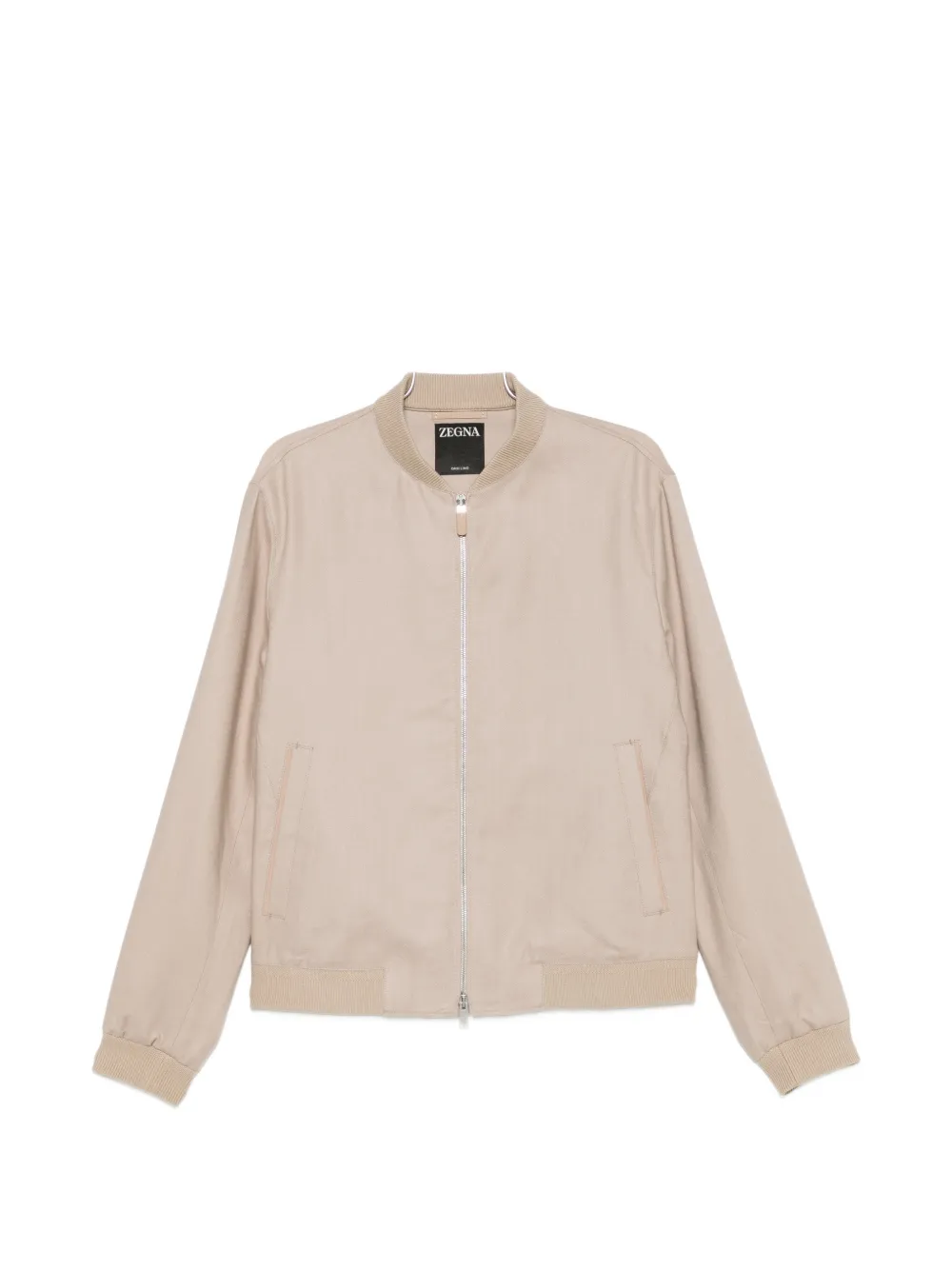 Zegna zip-up bomber jacket - Toni neutri