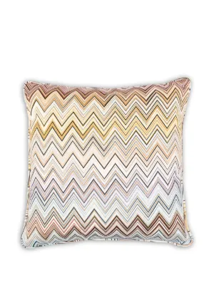 Missoni Home ジグザグパターン クッション 40cm x 40cm | ホワイト