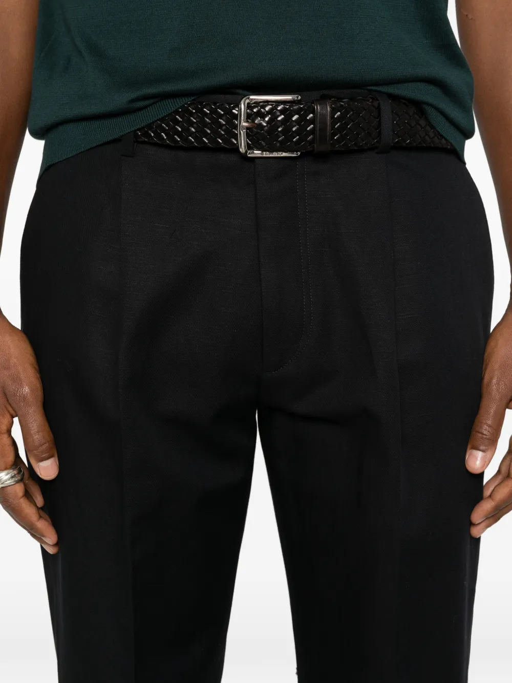 Zegna Plooibroek Blauw