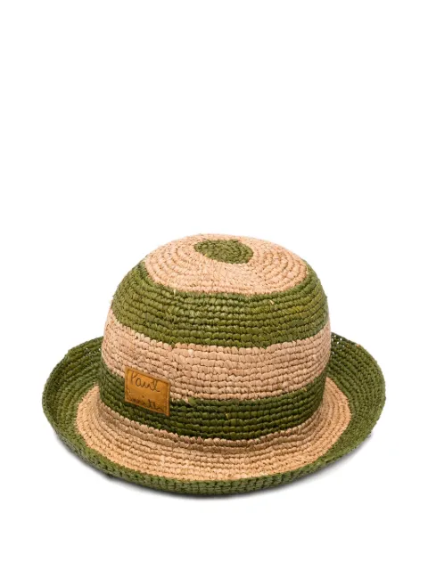 Paul Smith striped raffia hat