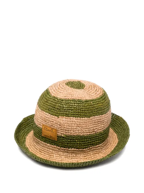 Paul Smith striped raffia hat