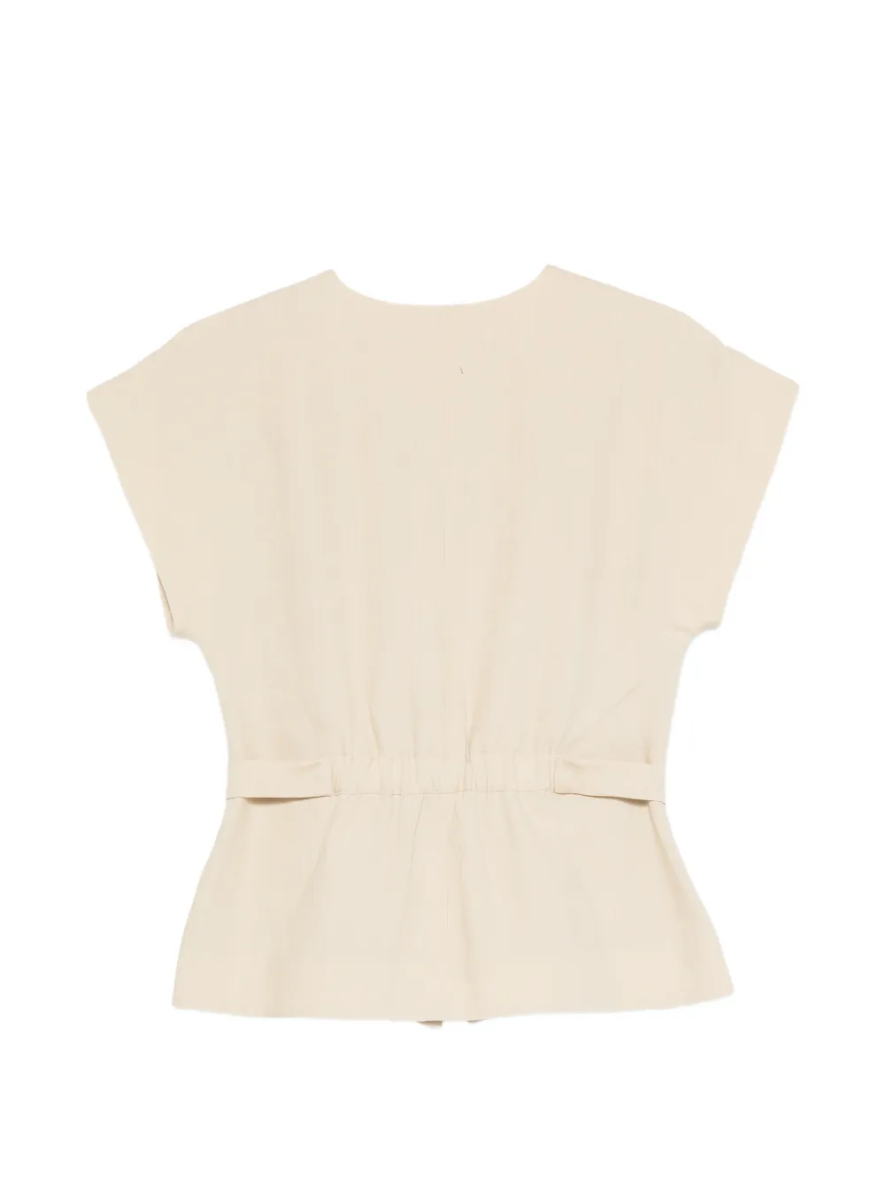 Paul Smith Top met ceintuur en V-hals Beige