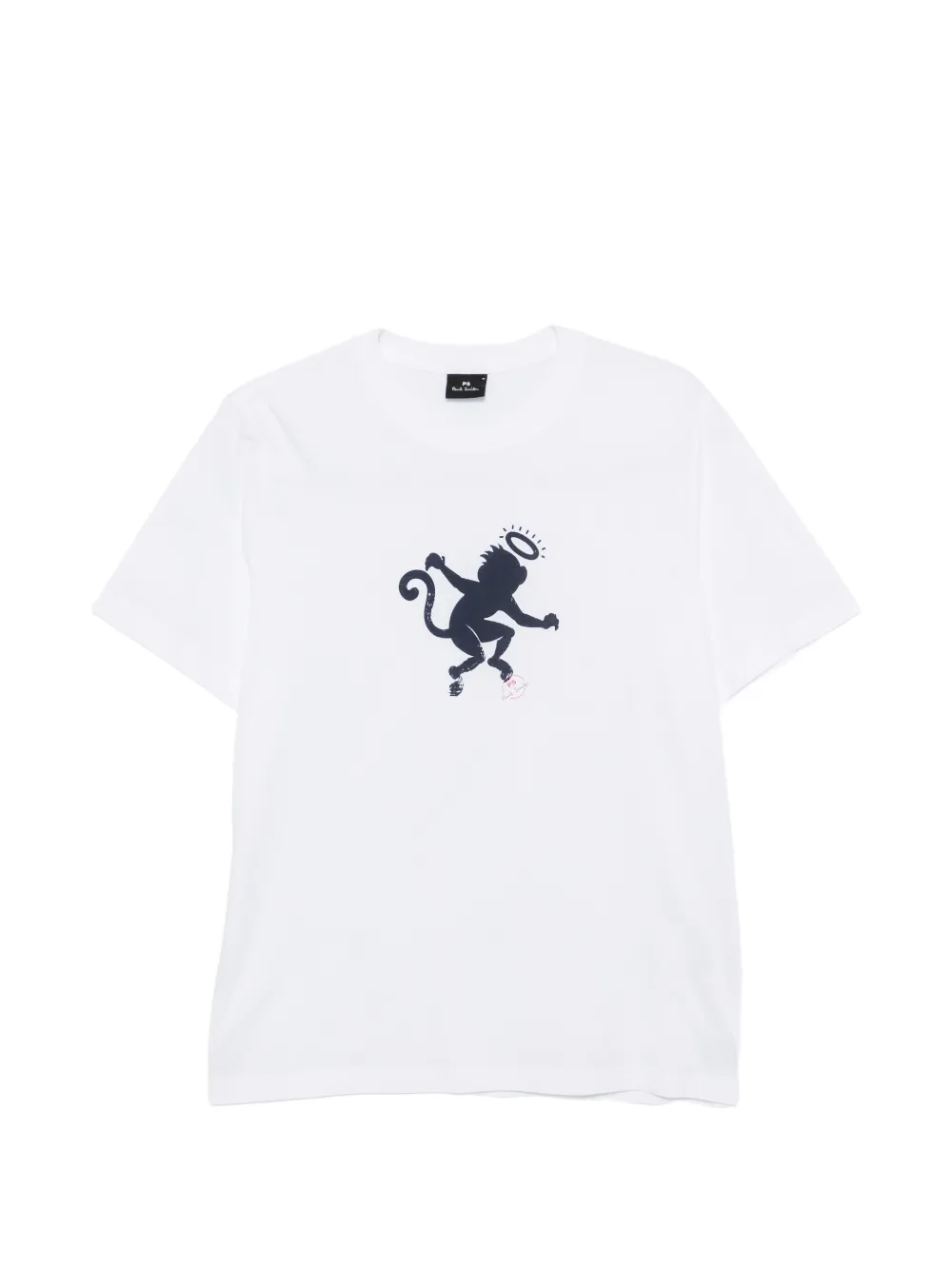 Paul Smith monkey-print T-shirt - Weiß