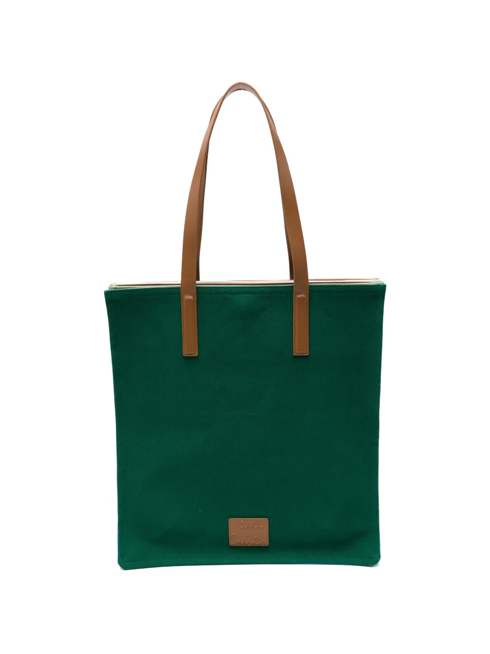 Paul Smith Concertina leather-trim tote bag - Green