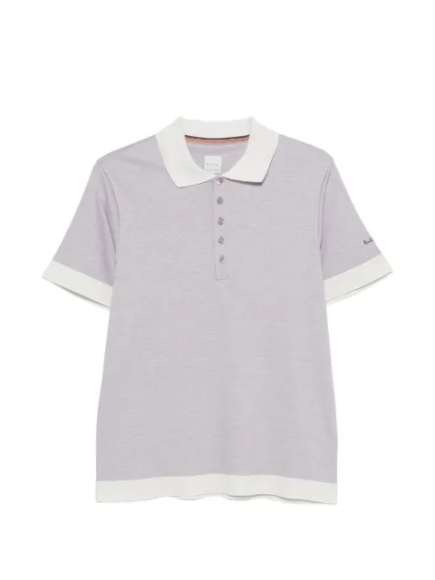 Paul Smith ribbed-trim polo shirt
