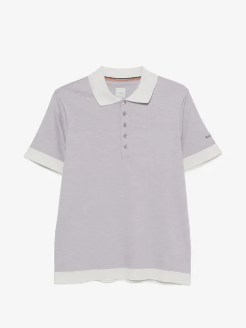 Paul Smith ribbed-trim polo shirt