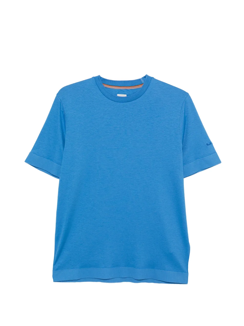Paul Smith embroidered-logo T-shirt - Blau