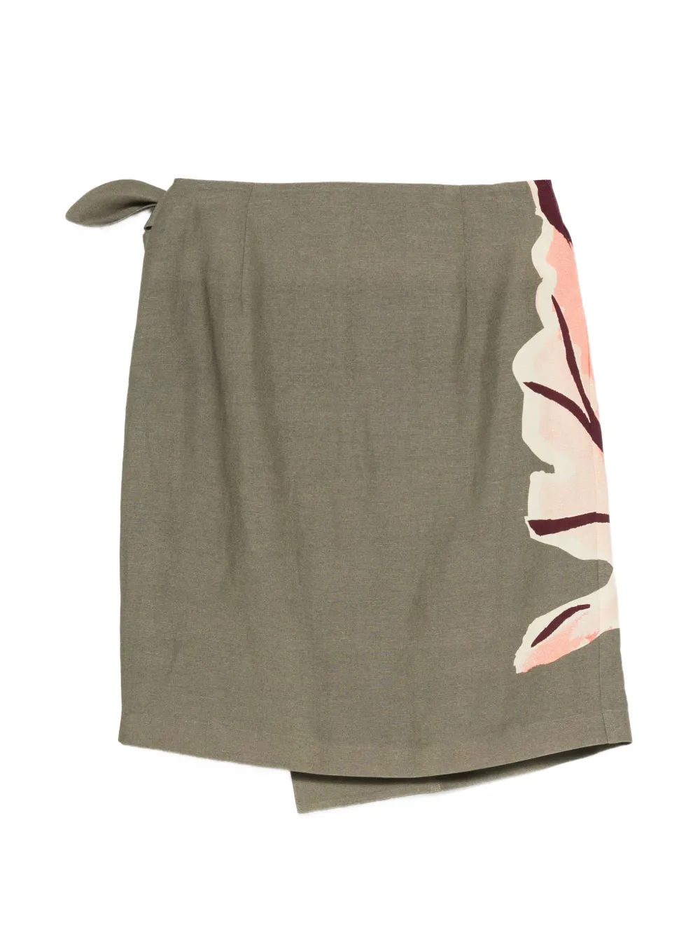 Paul Smith Mini-wikkelrok met print Groen