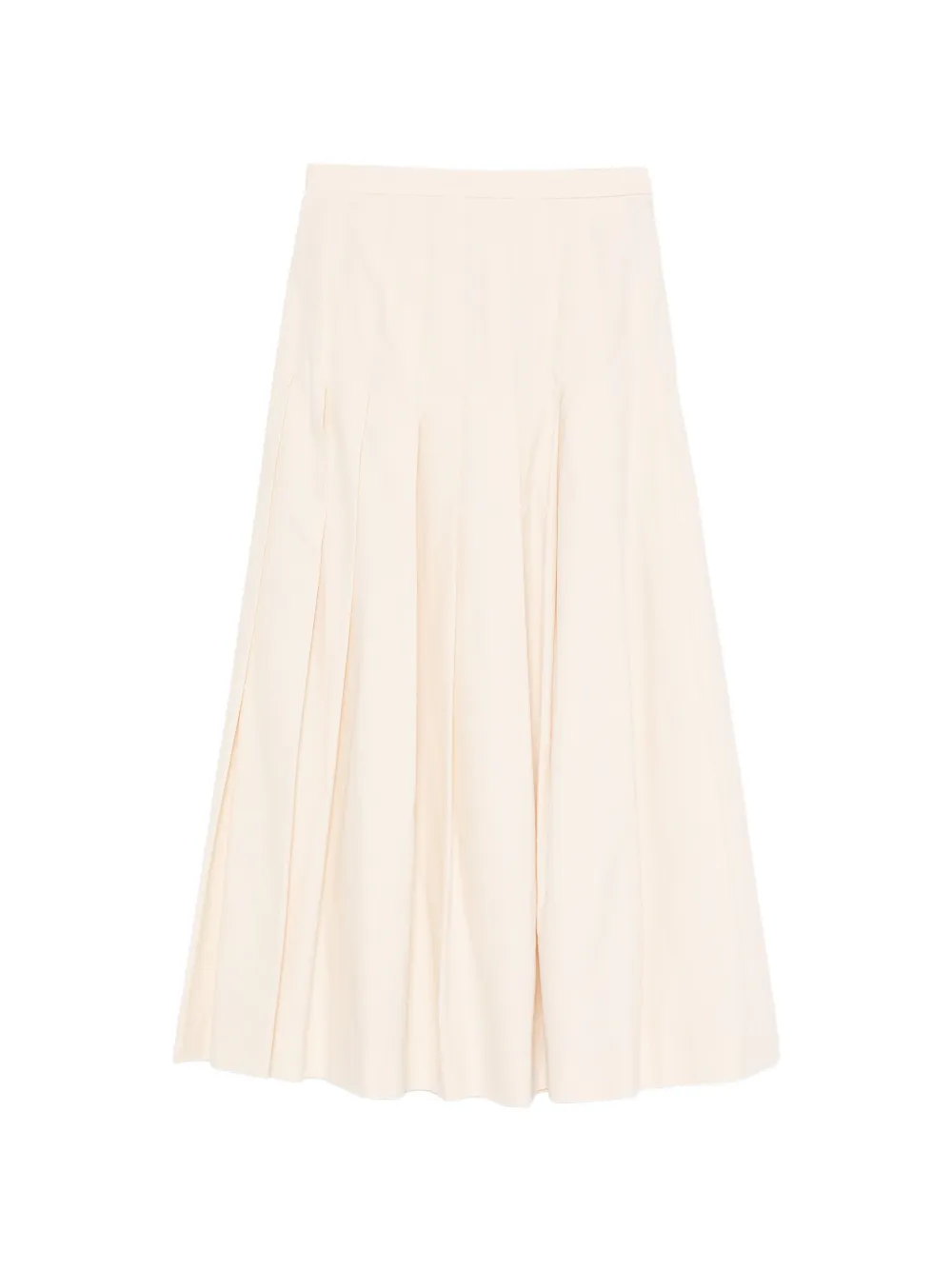 Paul Smith pleated A-line midi skirt - Toni neutri