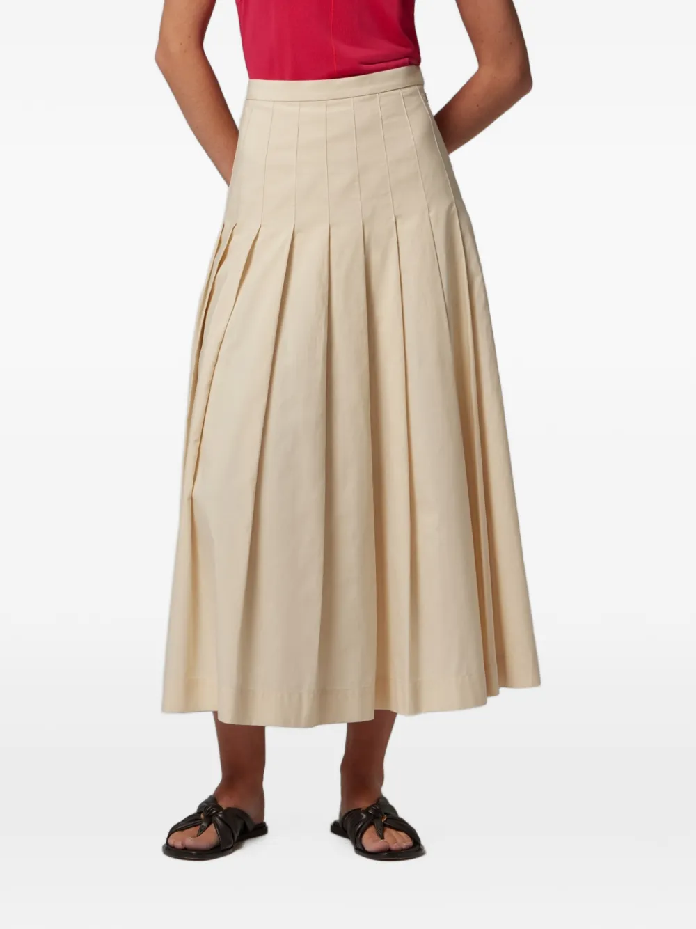 Paul Smith pleated A-line midi skirt