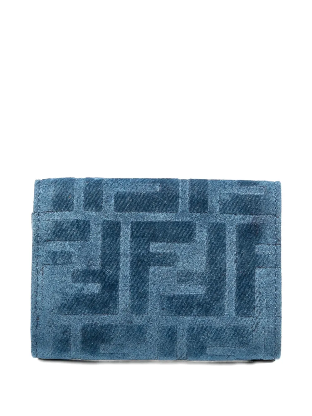 FENDI Portemonnee met logoplakkaat Blauw